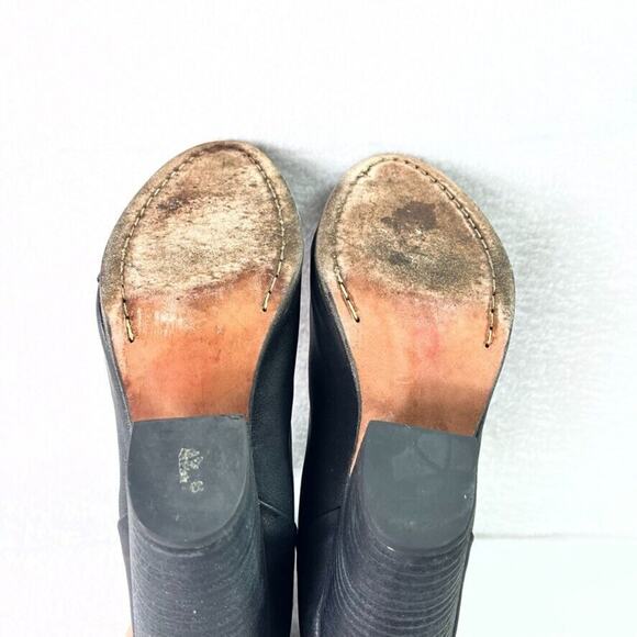 Rag & Bone Boots Womens 7 Newbury Black Leather Western Heel Ankle Lined Zip - Picture 9 of 10